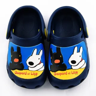 【童鞋城堡】法式插畫花園鞋 麗莎與卡斯柏(GL2844-藍)