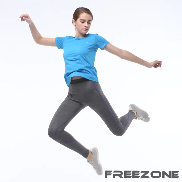 【FREEZONE】現貨 機能運動壓力壓縮長褲 女款-FZ100型 麻花款(彈力入門/瑜珈/日著快走/慢跑登山/健身)