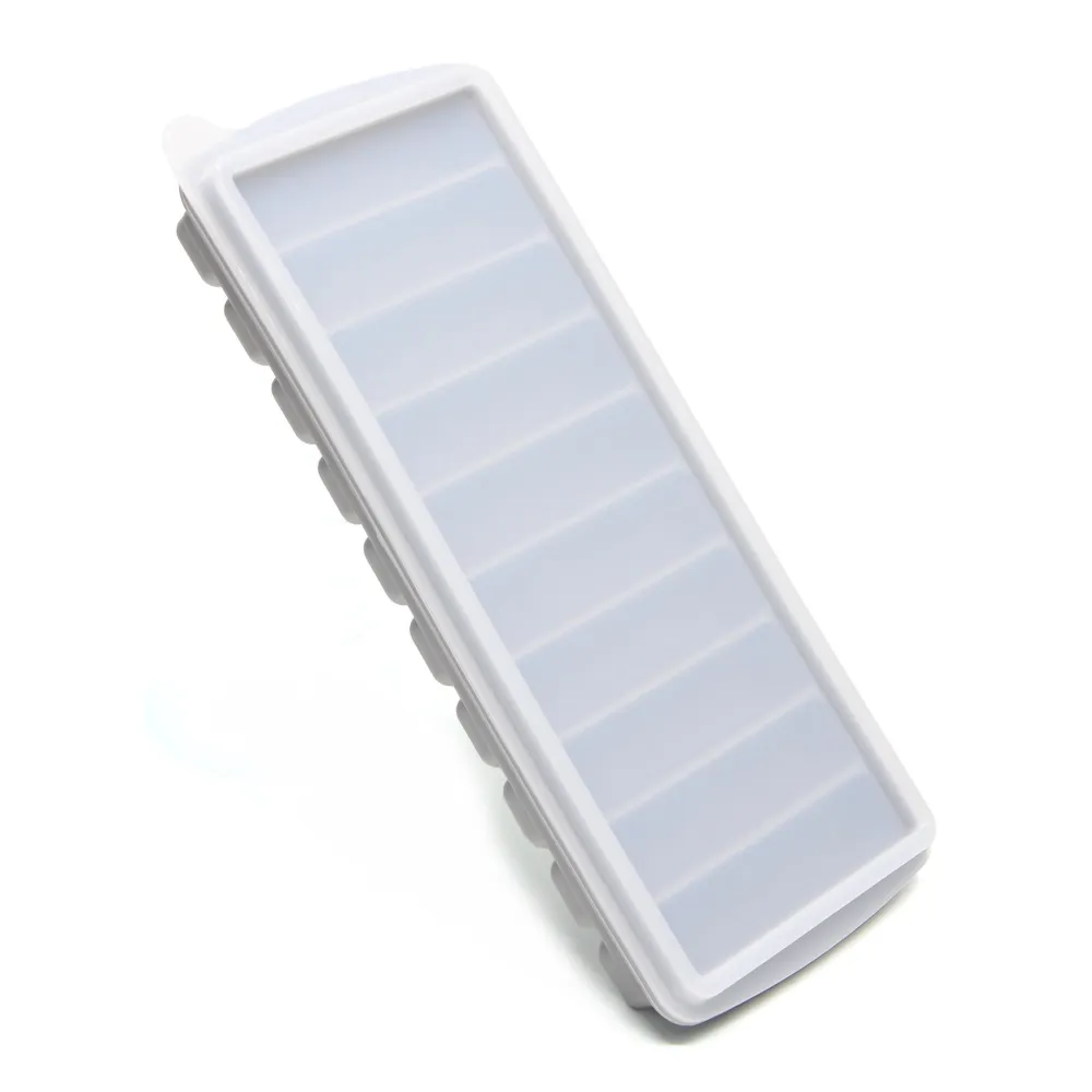 【bargogo】10格長條型矽膠製冰盒-兩入組(可當副食品分裝盒)
