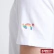 【5th STREET】中性平權彩虹印花短袖T恤-白色