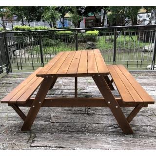 【Brother 兄弟牌】四尺黃柏野餐啤酒桌(戶外桌椅)
