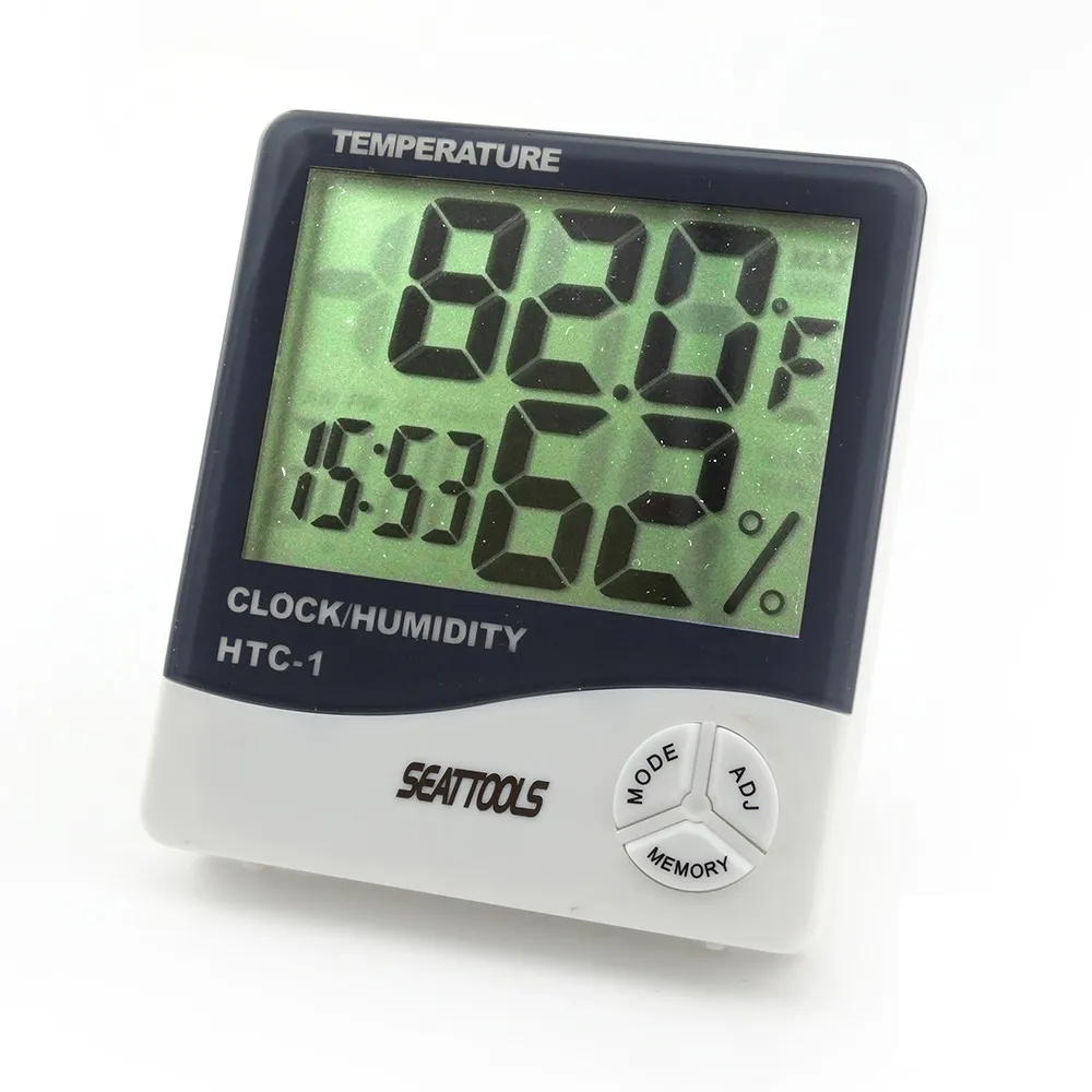 【丸石五金】數位型 溫濕度計 濕度計 溫度計 倉鼠寵物監測 超大液晶畫面顯示/2入(MET-TAH)