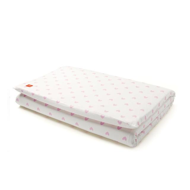【mamaway 媽媽餵】愛心床墊套120x60cm  共2色(寢具/嬰兒床套/寶寶床包)