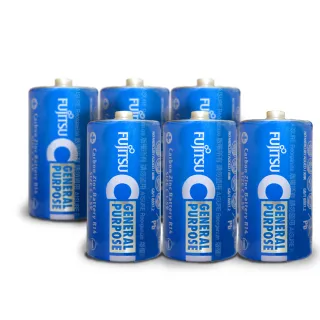 【FUJITSU 富士通】碳鋅2號電池 20顆入 R14 F-GP