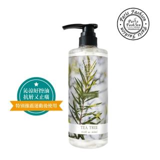 【Paris fragrance 巴黎香氛】茶樹沁涼頭皮淨化洗髮露500ml(控油潔淨、清爽涼感/髮品/生日禮物)