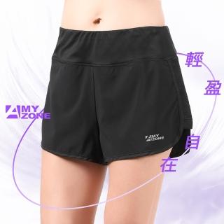 【A-MYZONE】女款 超涼涼感輕量透氣慢跑短褲/性感蜜桃短跑褲/馬拉松短褲(可不穿內褲 單穿更舒適!)