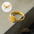【金品坊】黃金戒指簍空玫瑰 0.57錢±0.03(純金999.9、純金戒指、黃金戒指)
