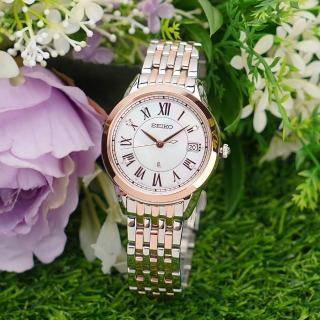 【SEIKO 精工】LUKIA 太陽能真鑽女錶-33mm 母親節 禮物 送禮(V147-0CR0K SUT394J1)