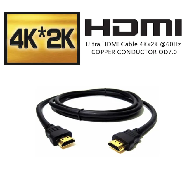 【Besthot】HDMI鍍金頭 1.5米公對公 4Kx2K超高解析度 Ultra High Definition(4K HDMI公對公 UHD)
