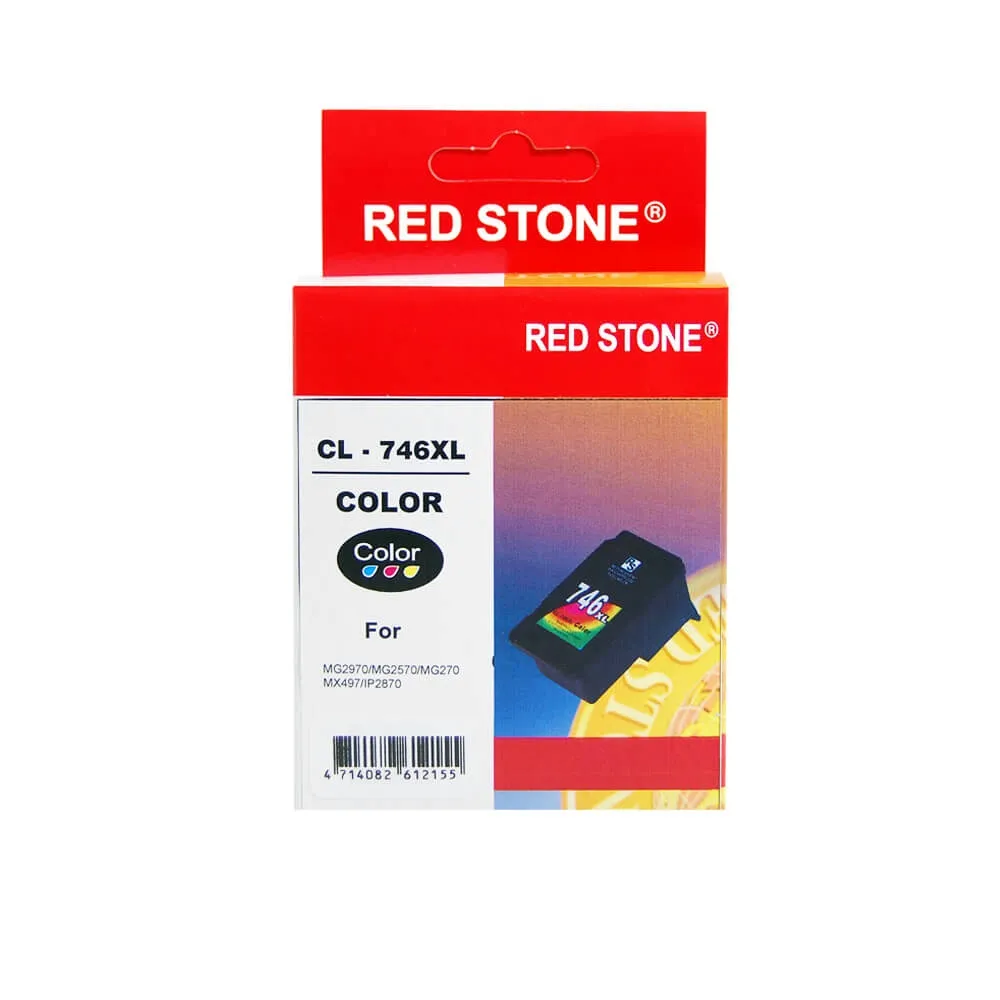 【RED STONE 紅石】CANON CL-746XL高容量環保墨水匣(彩色)
