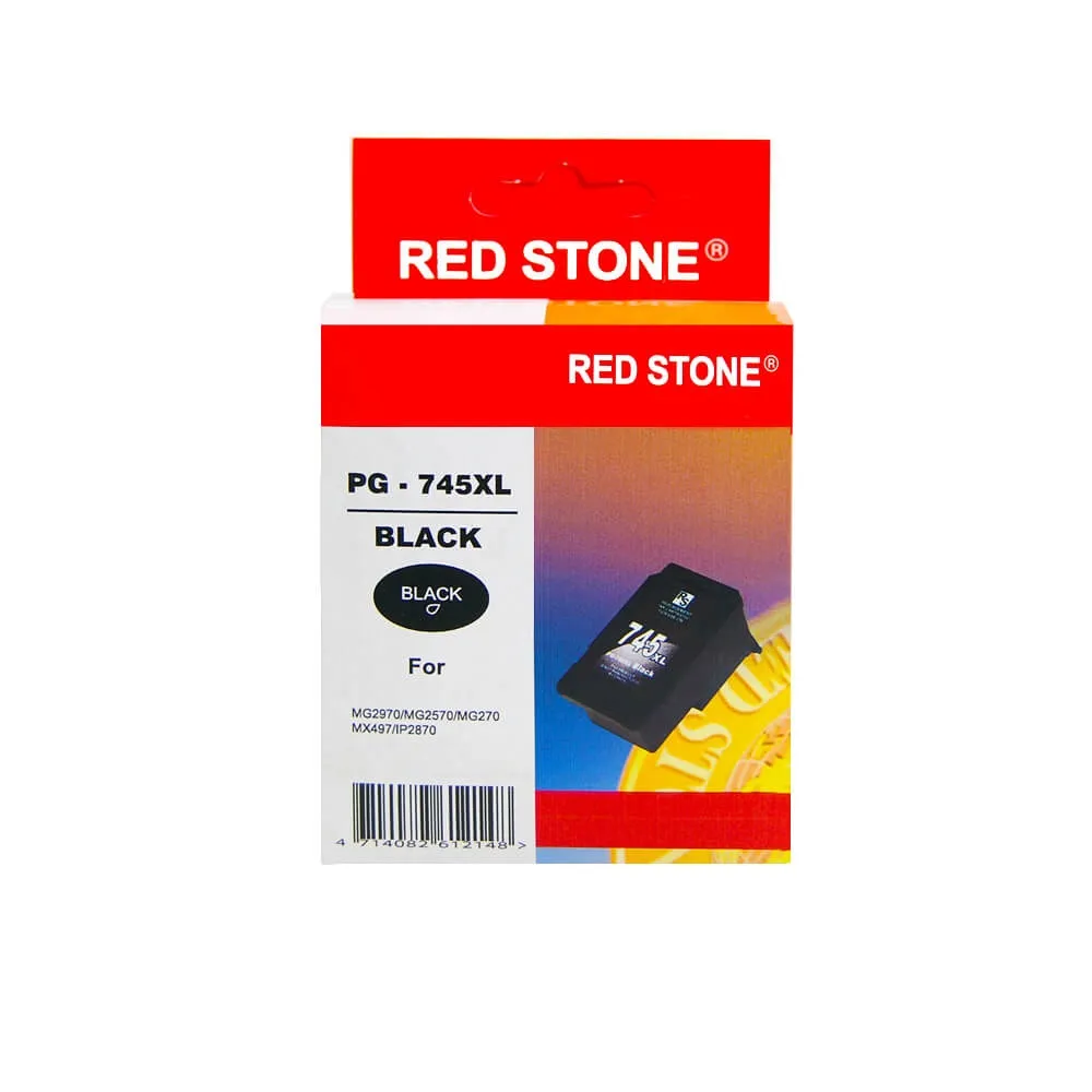 【RED STONE 紅石】CANON PG-745XL高容量環保墨水匣(黑色)