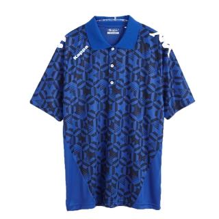 【KAPPA】型男吸濕排汗速乾KOOL-DRYPOLO衫(科技藍印花)