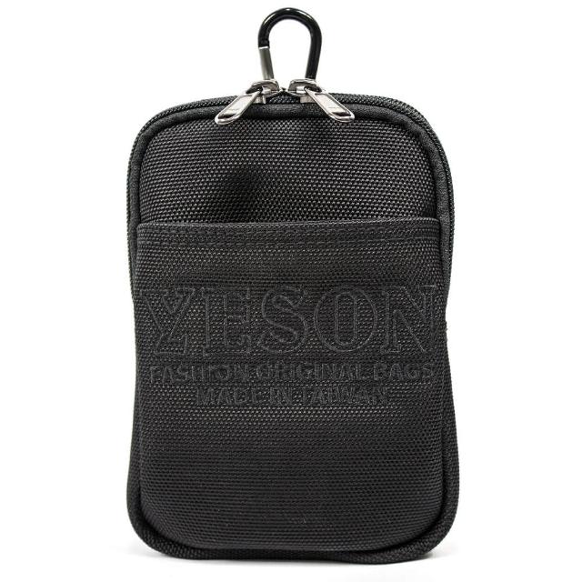 【YESON】母親節禮物 可腰掛可肩背多功能休閒包(MG-586-18-黑)
