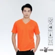 【遊遍天下】MIT中性款吸濕排汗抗UV機能V領衫 T恤(S-2L)