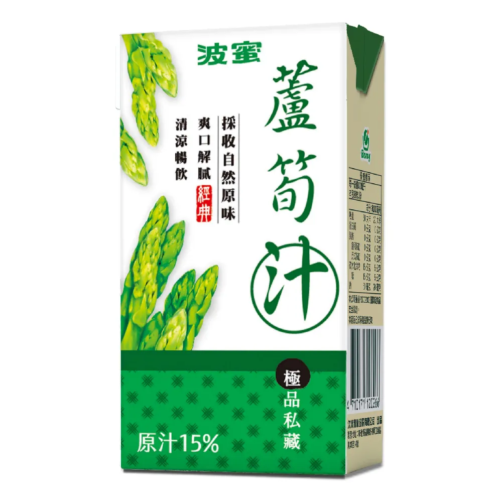 【波蜜】蘆筍汁300mlx6入