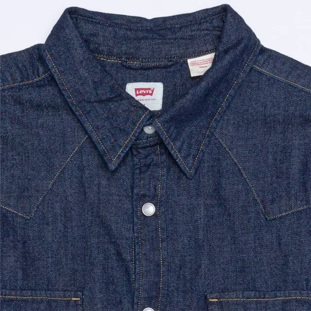 【LEVIS】男款 牛仔襯衫/Barstow 經典V型雙口袋/休閒版型/原色 人氣新品 85744-0000