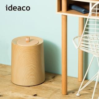 【日本ideaco】橡木紋家用垃圾桶-11.4L-附專用原木蓋(TUBELOR HOMME 天然木 kifuta 垃圾桶蓋 木材)