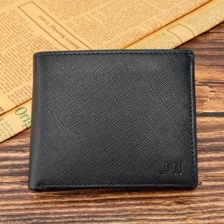 【J II】皮夾 十字紋牛皮短夾-左右翻長拉鍊-20201(短夾)