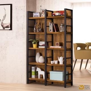 【WAKUHOME 瓦酷傢俱】Ari工業風木心板屏風書架 A005-270