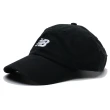 【NEW BALANCE】運動帽 黑 白LOGO 刺繡 可調式 棒球帽 老帽 男女(LAH91014BK)