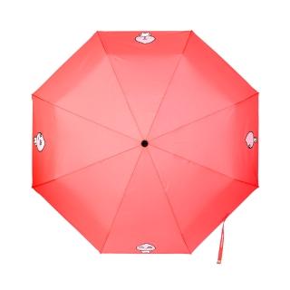 【Kakao Friends】三折防曬晴雨手動傘(紅 APEACH 桃子 晴雨傘)