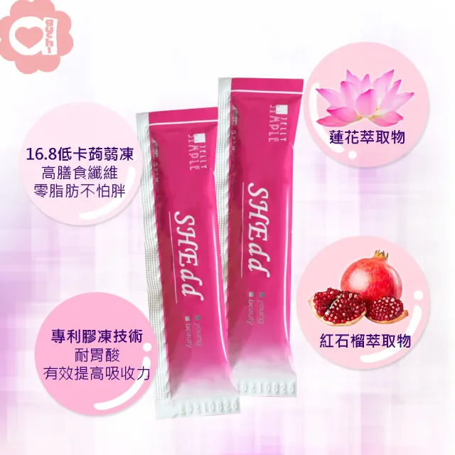 【必爾思】SHEdd 水噹噹青春精粹膠原凍 - 5 盒組 膠原QQ凍 膠原蛋白+玻尿酸二合一高效吸收(20克X35條)