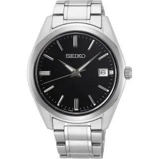 【SEIKO 精工】CS簡約經典時尚手錶-黑色39mm(6N52-00A0D/SUR311P1)