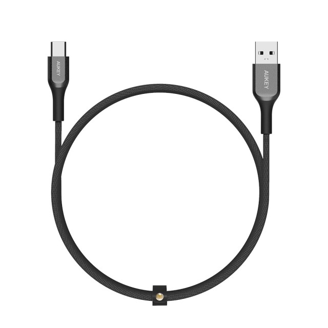 【AUKEY】USB-A to USB-C CB-AKC2 QC3.0 充電線(QC3.0 5V/3A快充 傳輸480Mbps)