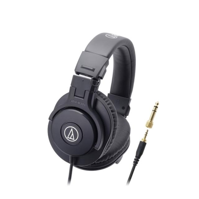【audio-technica 鐵三角】ATH-M30X 高音質錄音室用專業型監聽耳機