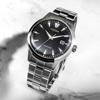 【CITIZEN 星辰 官方授權】復刻經典Parawater黑潮限定機械錶-40.7mm/黑 情人節 禮物(NK0001-84E)