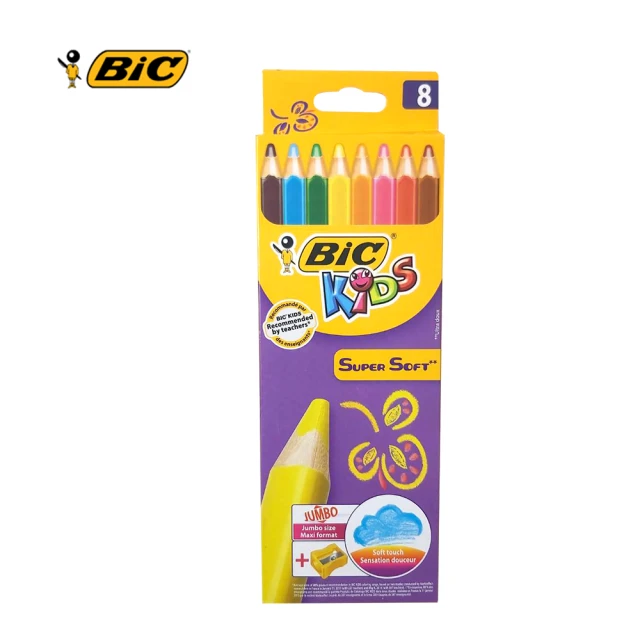 BIC 色鉛筆-握筆練習組(8色)