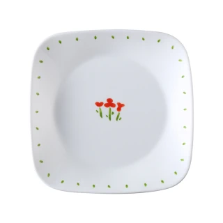 【CORELLE 康寧餐具】小紅花方形午餐盤(2211)