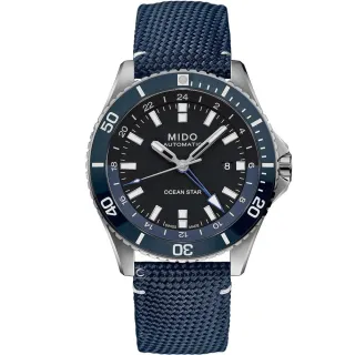 【MIDO 美度】Ocean Star 海洋之星 GMT雙時區 200米潛水機械錶 送禮自用(M0266291705100)