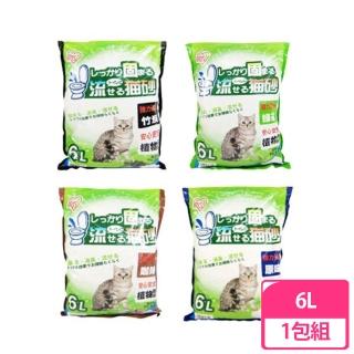 【IRIS】豆腐貓砂6L×1包(原味、綠茶、咖啡豆腐砂)
