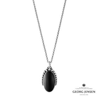 【Georg Jensen 官方旗艦店】MOONLIGHT BLOSSOM 項鍊(純銀 黑瑪瑙)