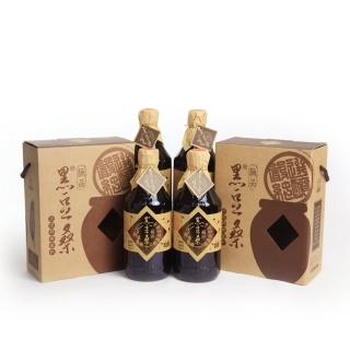 【黑豆桑】經典缸底禮盒組(全能缸底醬油 550ml 2入盒*2)