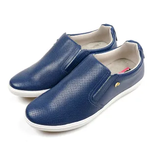 【PEGADA】簡約全皮面透氣休閒鞋 藍色(215773-BU)