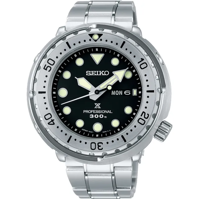 SEIKO 精工】PROSPEX 鮪魚罐頭300米潛水石英錶-47.7mm(S23633J1/7C46