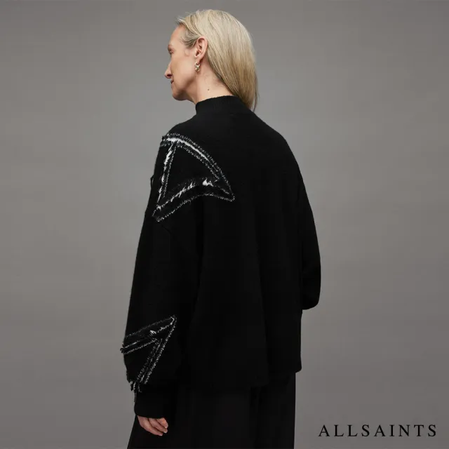 【ALLSAINTS】A STAR 針織上衣Black/White WK101Z(舒適版型)