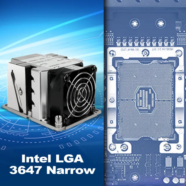 SilverStone Intel LGA 3647 Square ソケット装備 2Uスモール