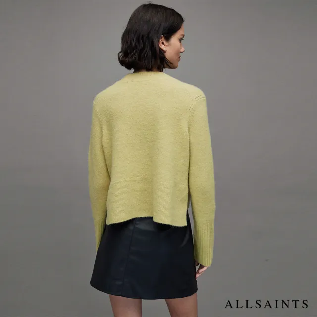 【ALLSAINTS】WICK 短版羊毛針織上衣PISTACHIO GREEN WK088X(修身版型)