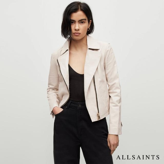 【ALLSAINTS】VELA 羊皮騎士皮衣IVORY WHITE WL128Y(修身版型)