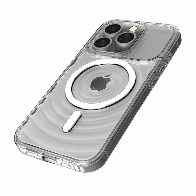 【STM】Reawaken Ripple for iPhone 15 Pro 典雅波浪 MagSafe軍規防摔殼(透明)