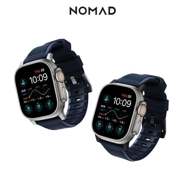 【NOMAD】Apple Watch 49/46/45/44mm 專用高性能橡膠質感錶帶(採用316不鏽鋼材質連接器設計)