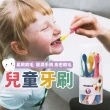 【沐日居家】兒童牙刷 8支 牙刷 軟毛牙刷 纖細牙刷 細毛牙刷 矽膠手柄(寶寶牙刷 軟毛牙刷 牙刷 幼童牙刷)