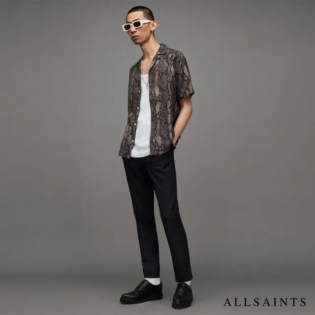 【ALLSAINTS】RATTLE 短袖夏威夷印花襯衫Black MS059Z(舒適版型)