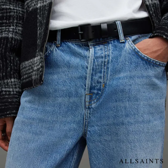 【ALLSAINTS】UNDERGROUND 牛皮皮帶Black MN509Z