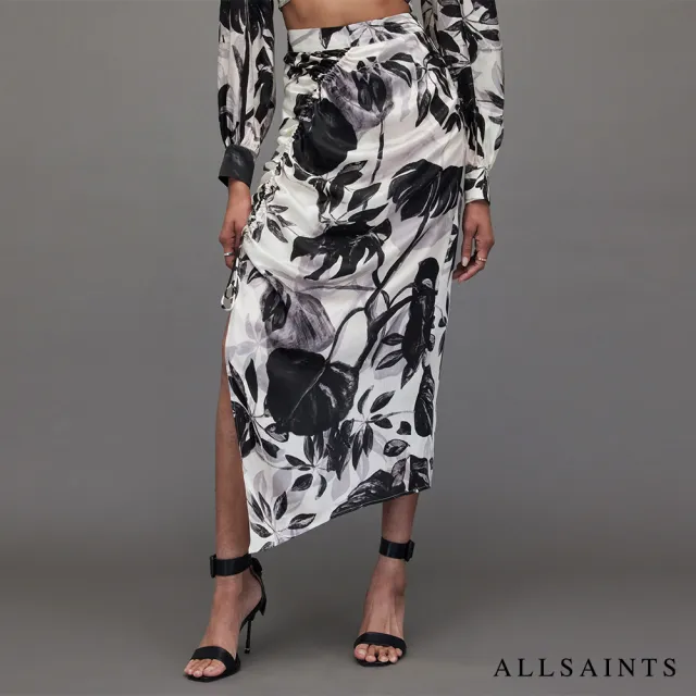 【ALLSAINTS】CARLA JACKIE 中長裙ECRU WHITE WS009Z(修身版型)