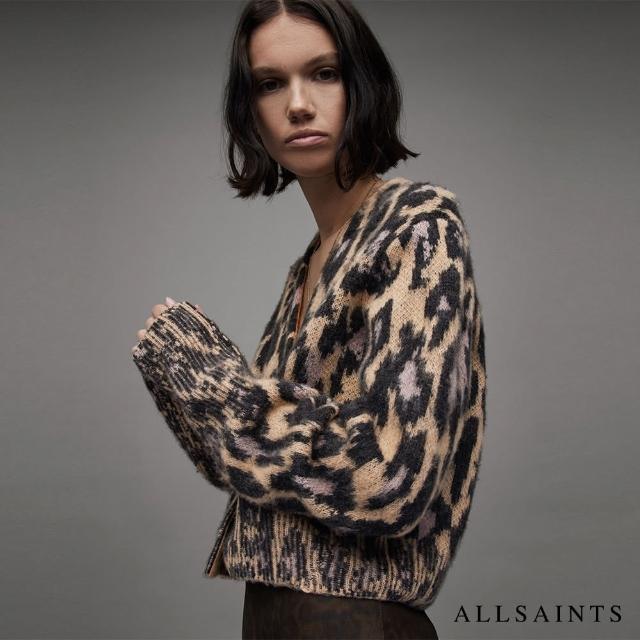 【ALLSAINTS】WICK ANITA 短版羊毛針織上衣TAUPE/CLAY PINK WK041Z(修身版型)