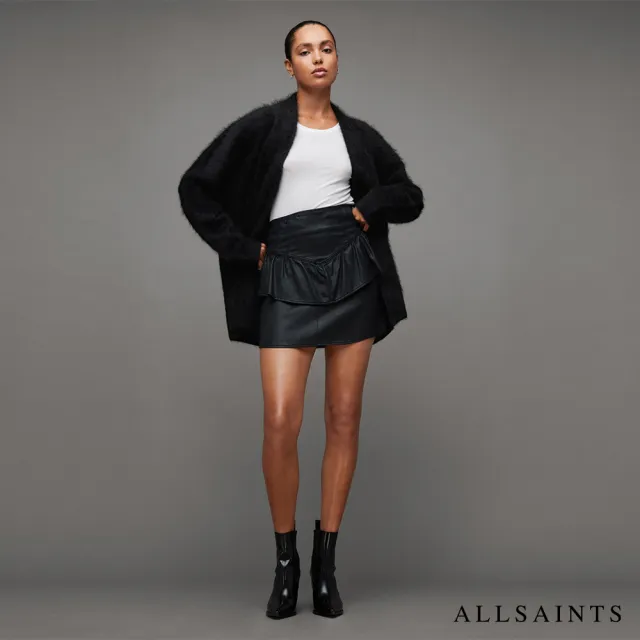 【ALLSAINTS】TESSA 喀什米爾羊毛針織外套Black WK061Z(舒適版型)
